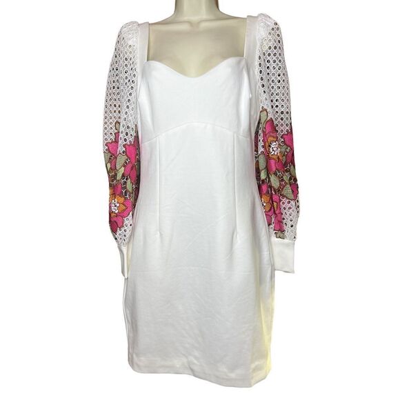 Elliatt Juke Embroidered Balloon Sleeve Mini Dress NWOT Size Small - Picture 6 of 12